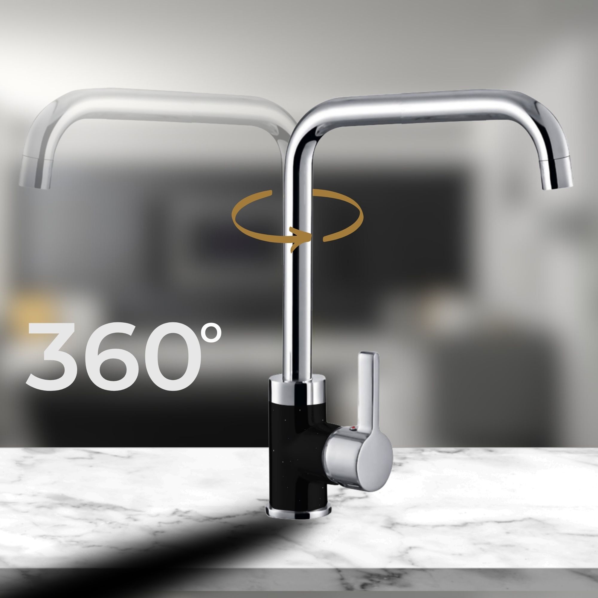 Obrotowa wylewka baterii Silvio